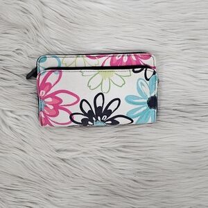 Thirty-One Floral Zip Around  Wallet